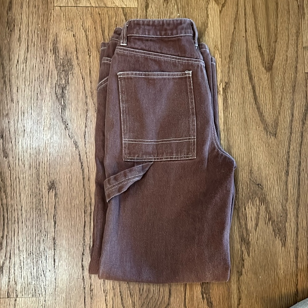 tillys (RSQ) maroon wide leg jeans